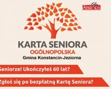 Ogólnopolska Karta Seniora już od maja 2017 r. w Konstancinie - Jeziornej